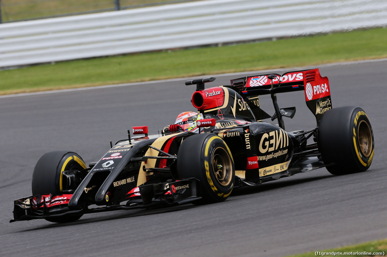 TEST SILVERSTONE 08 LUGLIO, Pastor Maldonado (VEN) Lotus F1 E21.
08.07.2014. Formula One Testing, Silverstone, England, Tuesday.