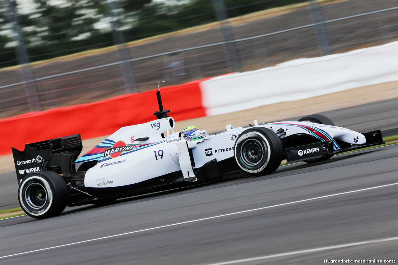 TEST SILVERSTONE 08 LUGLIO, Felipe Massa (BRA) Williams FW36.
08.07.2014. Formula One Testing, Silverstone, England, Tuesday.