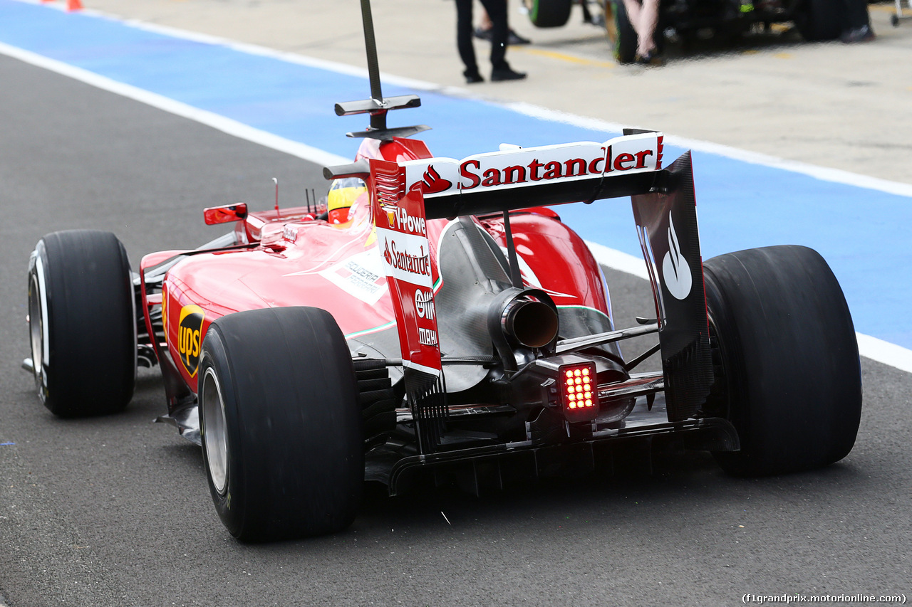 TEST SILVERSTONE 08 LUGLIO, Pedro De La Rosa (ESP) Ferrari F14-T Development Driver.
08.07.2014. Formula One Testing, Silverstone, England, Tuesday.