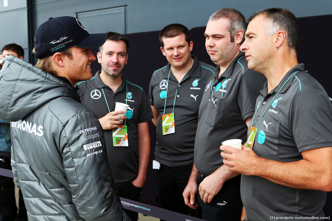 TEST SILVERSTONE 08 LUGLIO, Nico Rosberg (GER) Mercedes AMG F1.
08.07.2014. Formula One Testing, Silverstone, England, Tuesday.