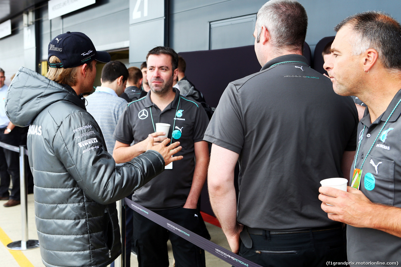TEST SILVERSTONE 08 LUGLIO, Nico Rosberg (GER) Mercedes AMG F1.
08.07.2014. Formula One Testing, Silverstone, England, Tuesday.
