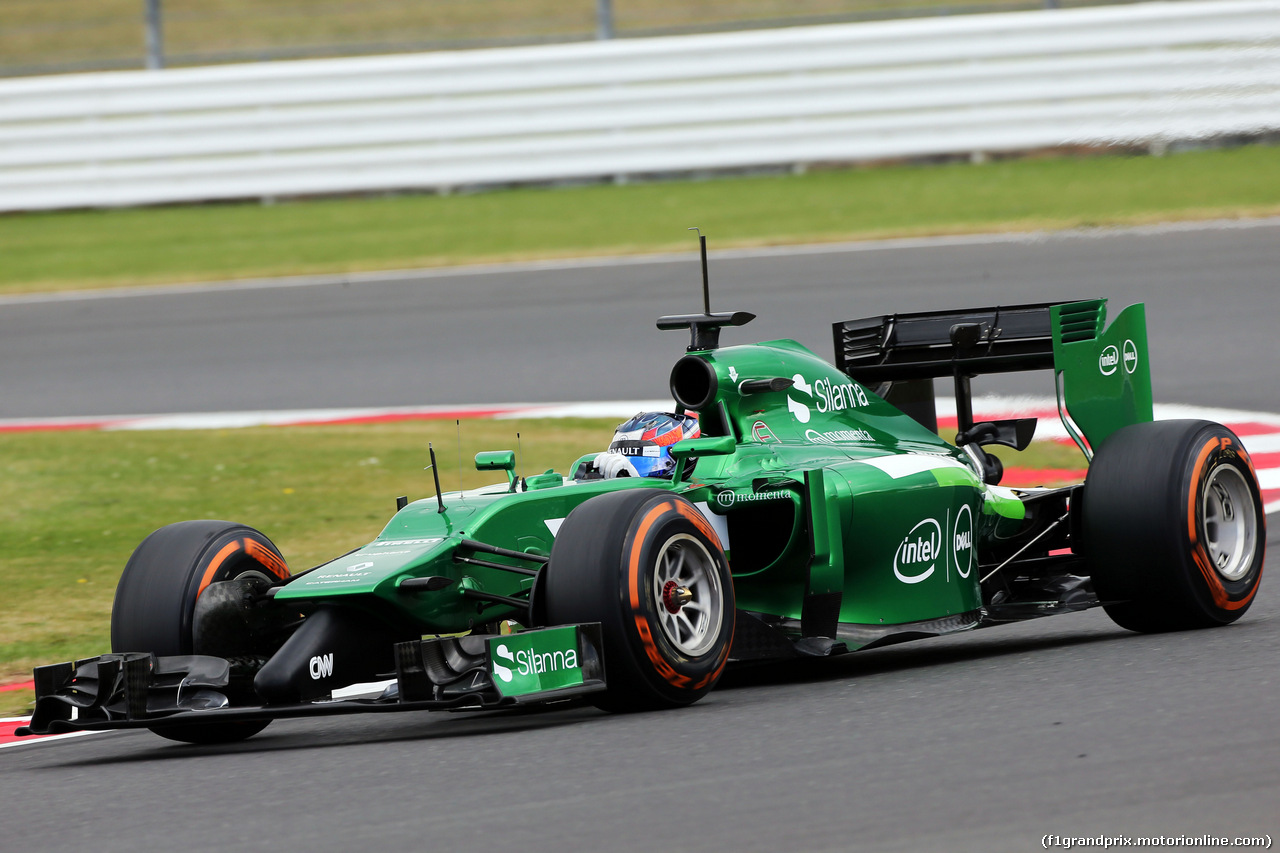 TEST SILVERSTONE 08 LUGLIO, Will Stevens (GBR) Caterham CT05 Test Driver.
08.07.2014. Formula One Testing, Silverstone, England, Tuesday.