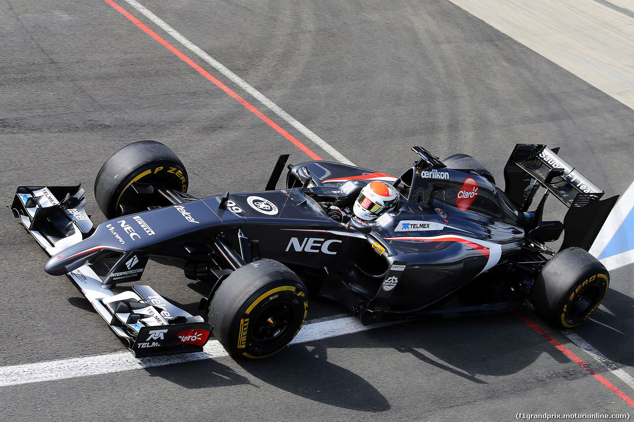 TEST SILVERSTONE 08 LUGLIO, Adrian Sutil (GER) Sauber C33.
08.07.2014. Formula One Testing, Silverstone, England, Tuesday.