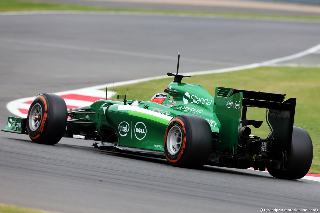 TEST SILVERSTONE 08 LUGLIO, Will Stevens (GBR) Caterham CT05 Test Driver.
08.07.2014. Formula One Testing, Silverstone, England, Tuesday.