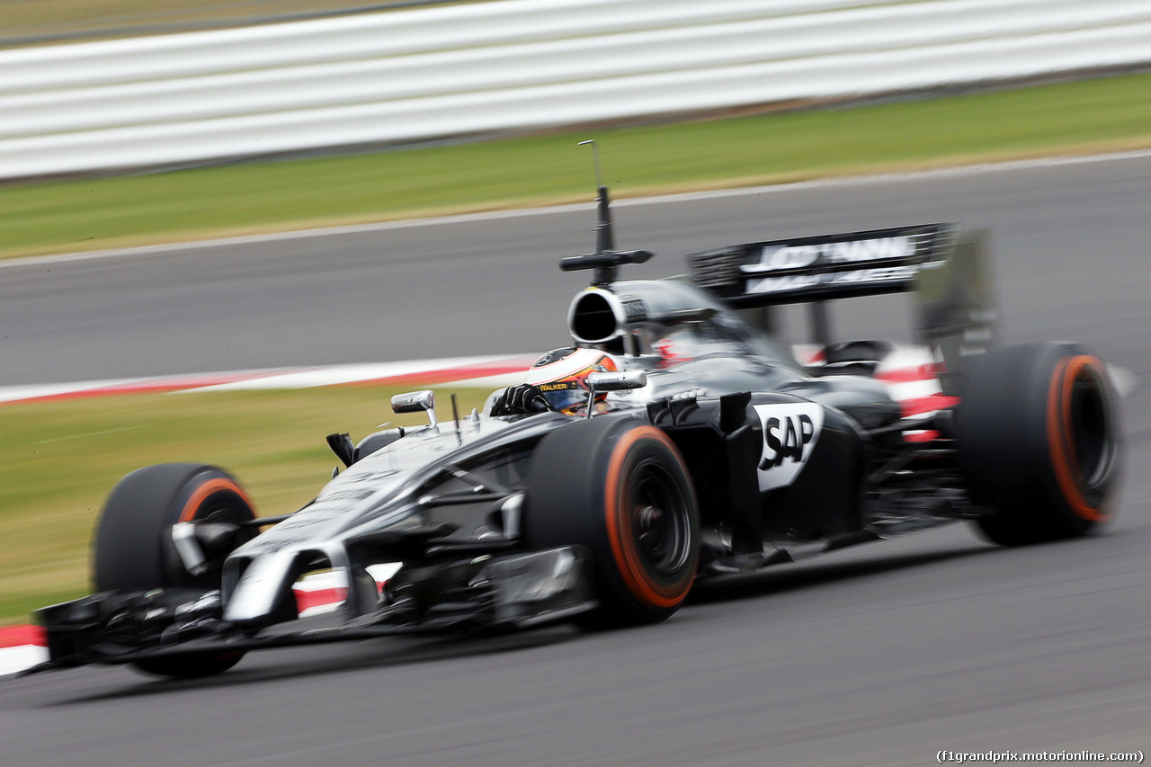 TEST SILVERSTONE 08 LUGLIO, Stoffel Vandoorne (BEL) McLaren MP4-29 Test e Reserve Driver.
08.07.2014. Formula One Testing, Silverstone, England, Tuesday.