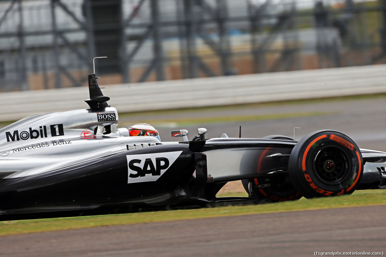 TEST SILVERSTONE 08 LUGLIO, Stoffel Vandoorne (BEL) McLaren MP4-29 Test e Reserve Driver.
08.07.2014. Formula One Testing, Silverstone, England, Tuesday.