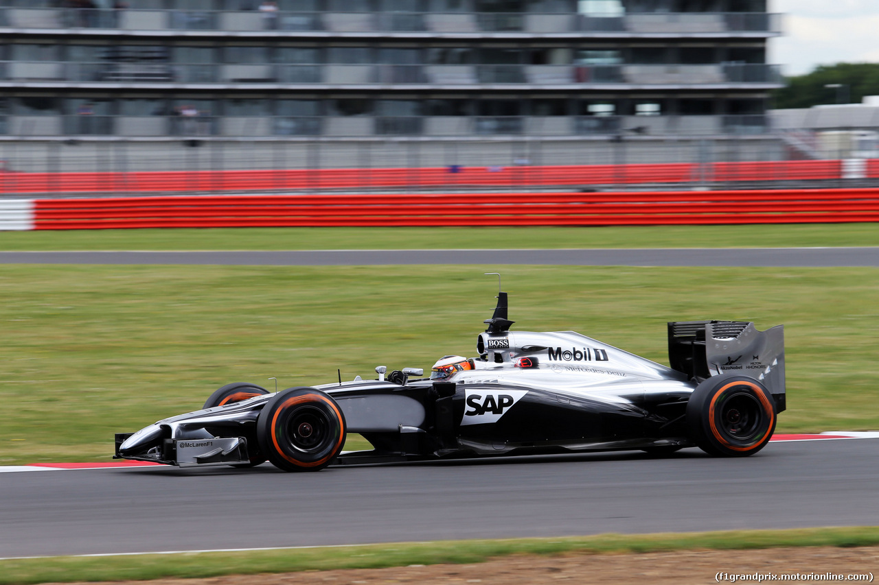 TEST SILVERSTONE 08 LUGLIO, Stoffel Vandoorne (BEL) McLaren MP4-29 Test e Reserve Driver.
08.07.2014. Formula One Testing, Silverstone, England, Tuesday.