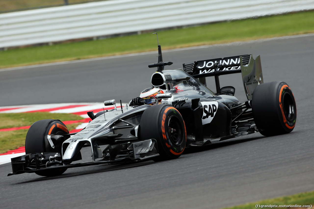 TEST SILVERSTONE 08 LUGLIO, Stoffel Vandoorne (BEL) McLaren MP4-29 Test e Reserve Driver.
08.07.2014. Formula One Testing, Silverstone, England, Tuesday.