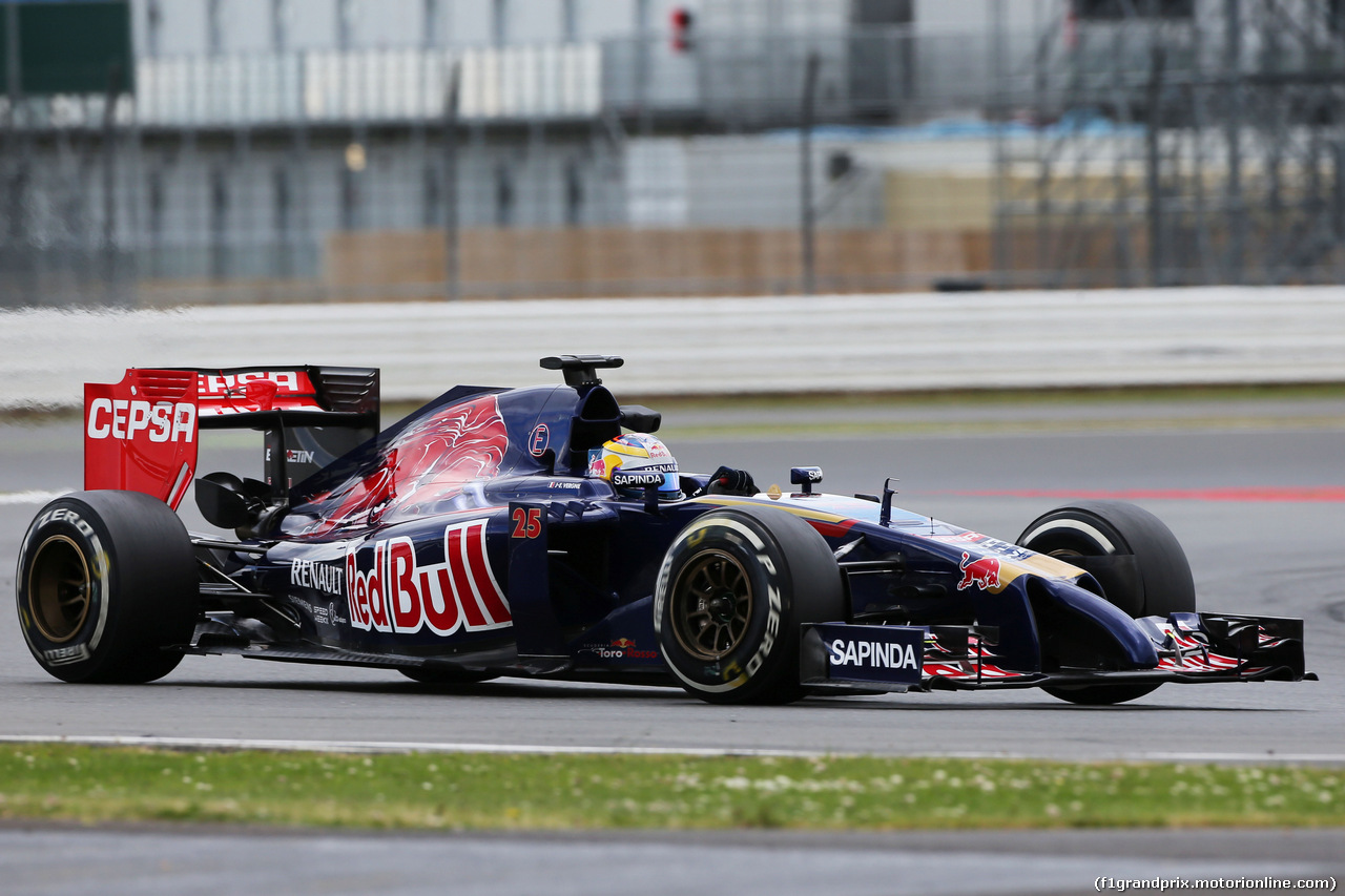 TEST SILVERSTONE 08 LUGLIO, Jean-Eric Vergne (FRA) Scuderia Toro Rosso STR9.
08.07.2014. Formula One Testing, Silverstone, England, Tuesday.
