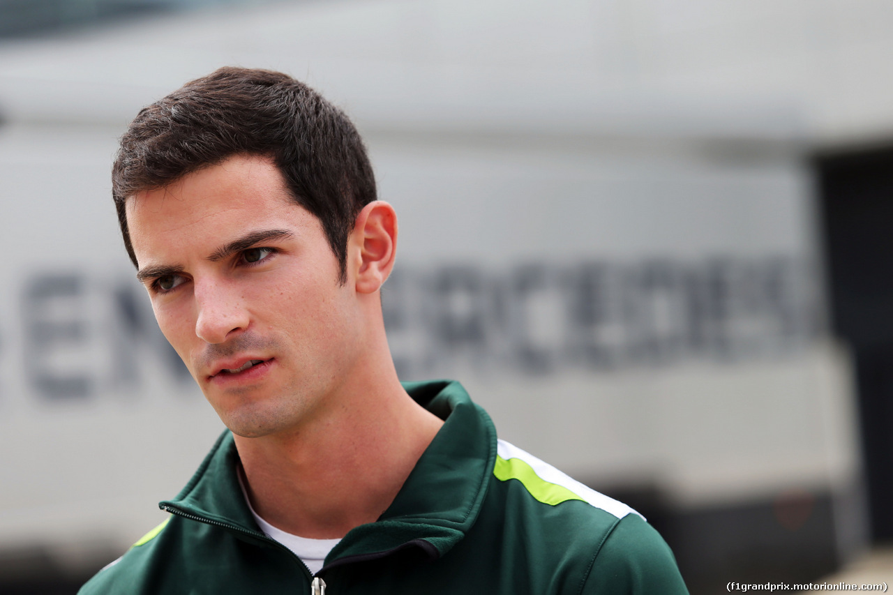 TEST SILVERSTONE 08 LUGLIO, Alexander Rossi (USA) Caterham F1 Reserve Driver.
08.07.2014. Formula One Testing, Silverstone, England, Tuesday.
