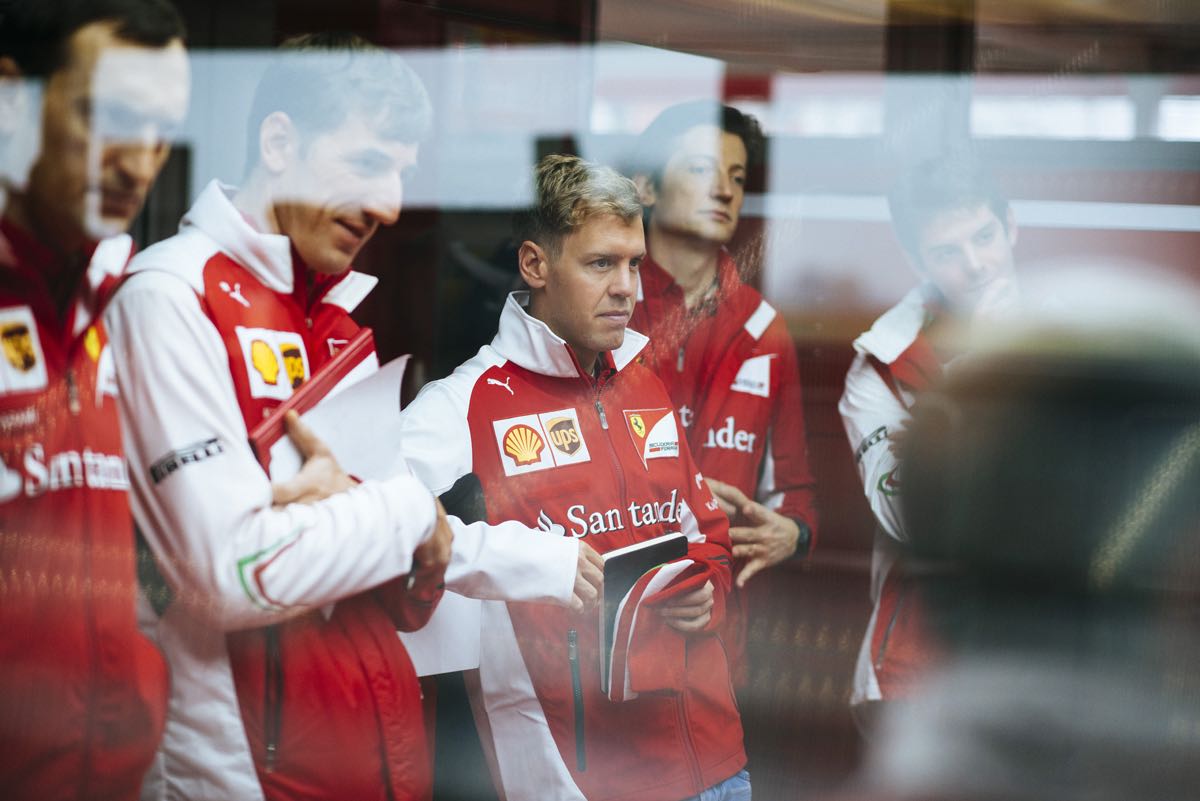 VETTEL DEBUTTO FERRARI A FIORANO