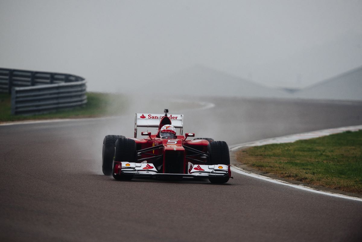 VETTEL DEBUTTO FERRARI A FIORANO