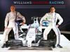 WILLIAMS MARTINI RACING FW36, (L to R): Valtteri Bottas (FIN) Williams with team mate Felipe Massa (BRA) Williams with the new Martini liveried Williams FW36.
06.03.2014. Formula One Launch, Williams FW36 Official Unveiling, London, England.