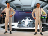 WILLIAMS MARTINI RACING FW36, (L to R): Valtteri Bottas (FIN) Williams with team mate Felipe Massa (BRA) Williams e the new Martini liveried Williams FW36.
06.03.2014. Formula One Launch, Williams FW36 Official Unveiling, London, England.