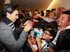 FORCE INDIA VJM08, Sergio Perez (MEX) Sahara Force India F1 signs autographs for the fans.
21.01.2015.