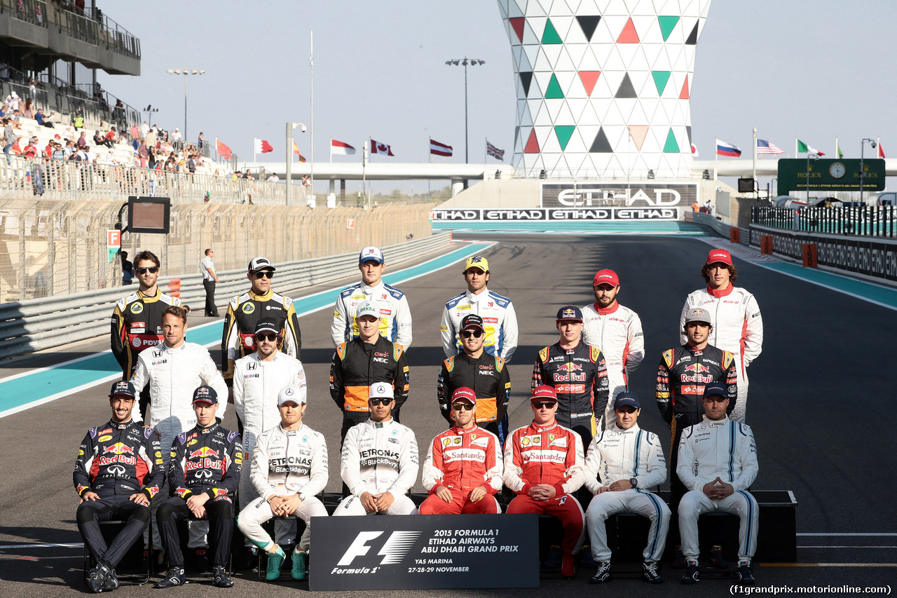 GP ABU DHABI, 29.11.2015 - 2015 F1 Drivers