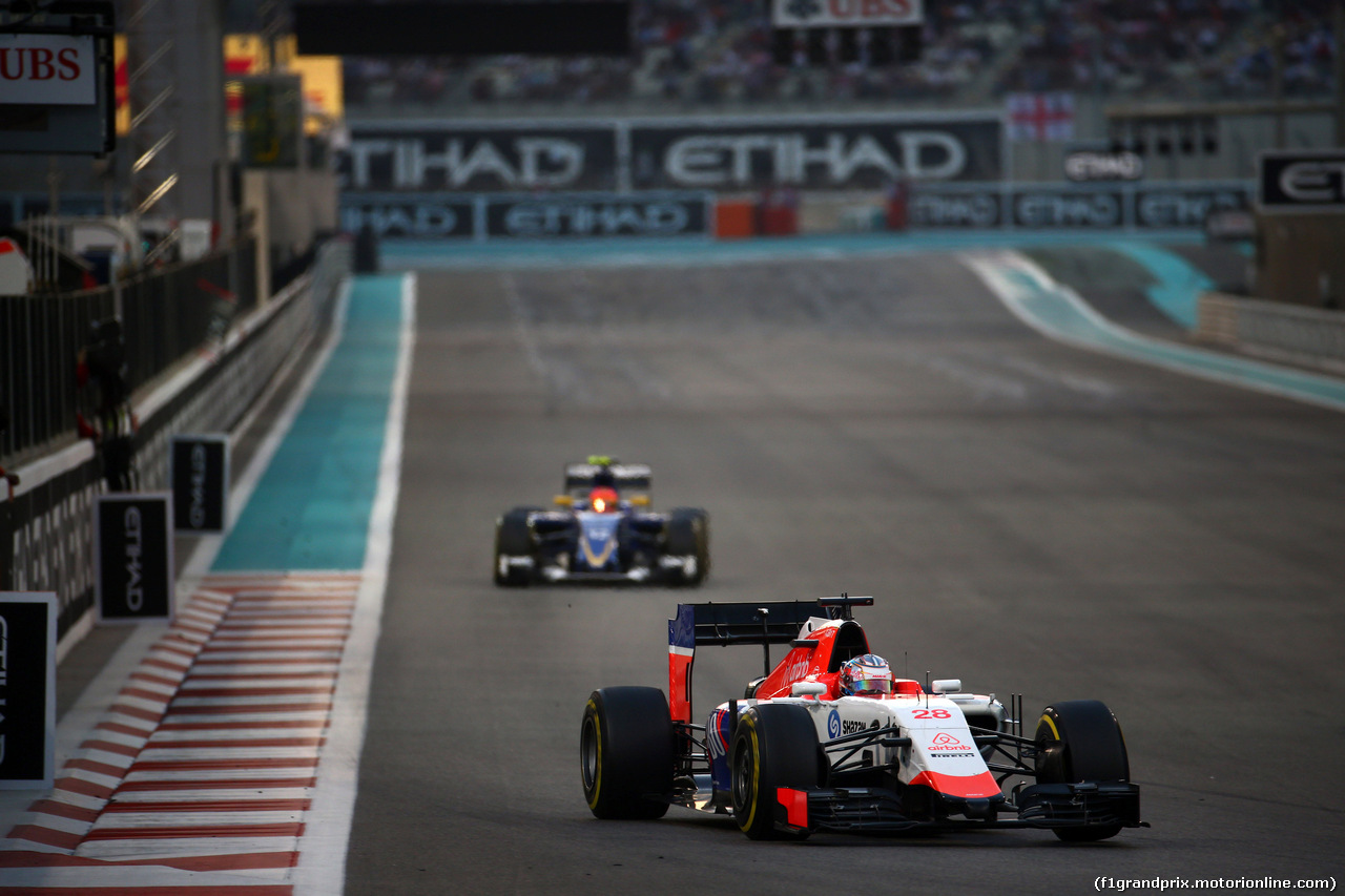 GP ABU DHABI, 29.11.2015 - Gara, William Stevens (GBR) Manor Marussia F1 Team