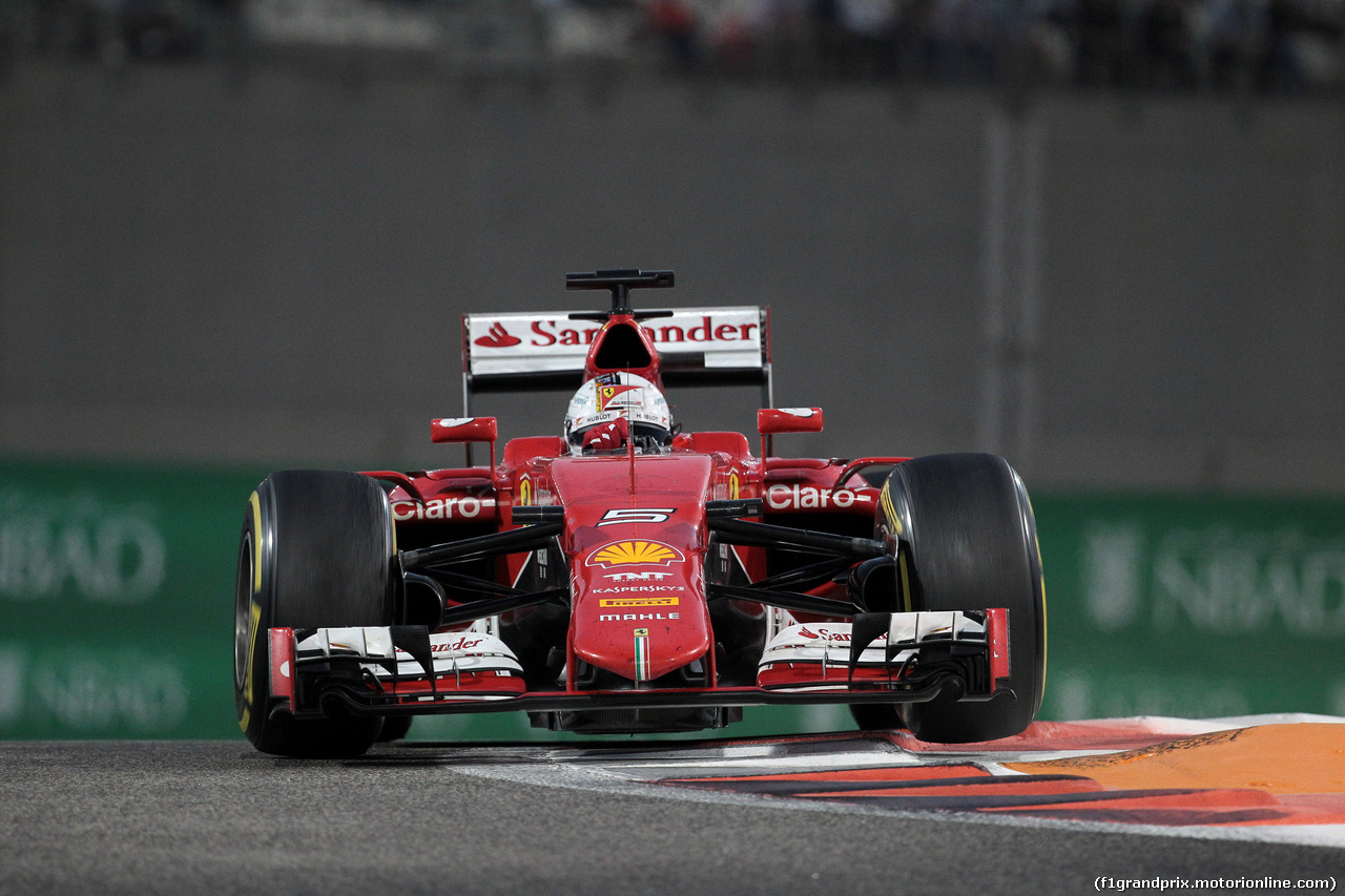 GP ABU DHABI, 29.11.2015 - Gara, Sebastian Vettel (GER) Ferrari SF15-T