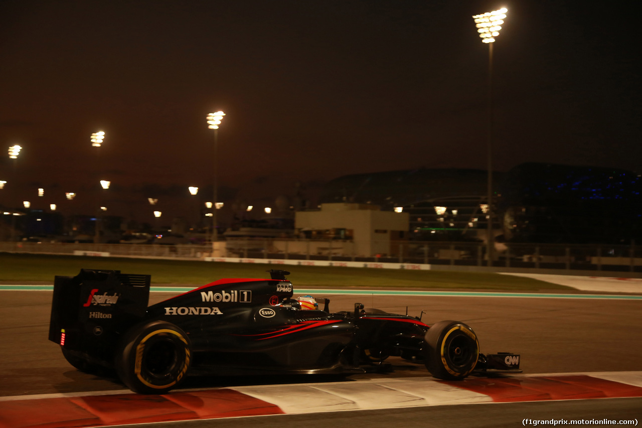 GP ABU DHABI, 29.11.2015 - Gara, Fernando Alonso (ESP) McLaren Honda MP4-30