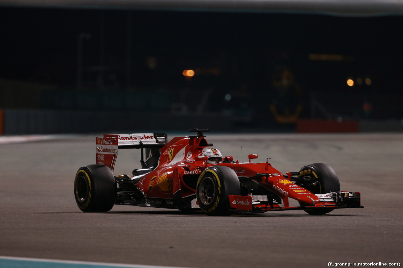 GP ABU DHABI, 29.11.2015 - Gara, Sebastian Vettel (GER) Ferrari SF15-T