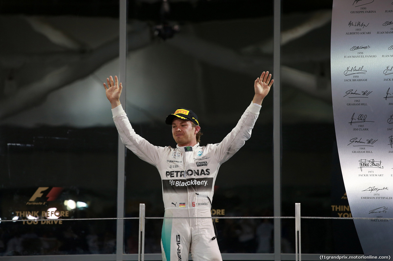 GP ABU DHABI, 29.11.2015 - Gara, Nico Rosberg (GER) Mercedes AMG F1 W06 vincitore