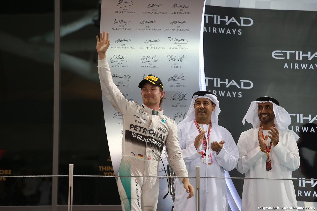 GP ABU DHABI, 29.11.2015 - Gara, Nico Rosberg (GER) Mercedes AMG F1 W06 vincitore