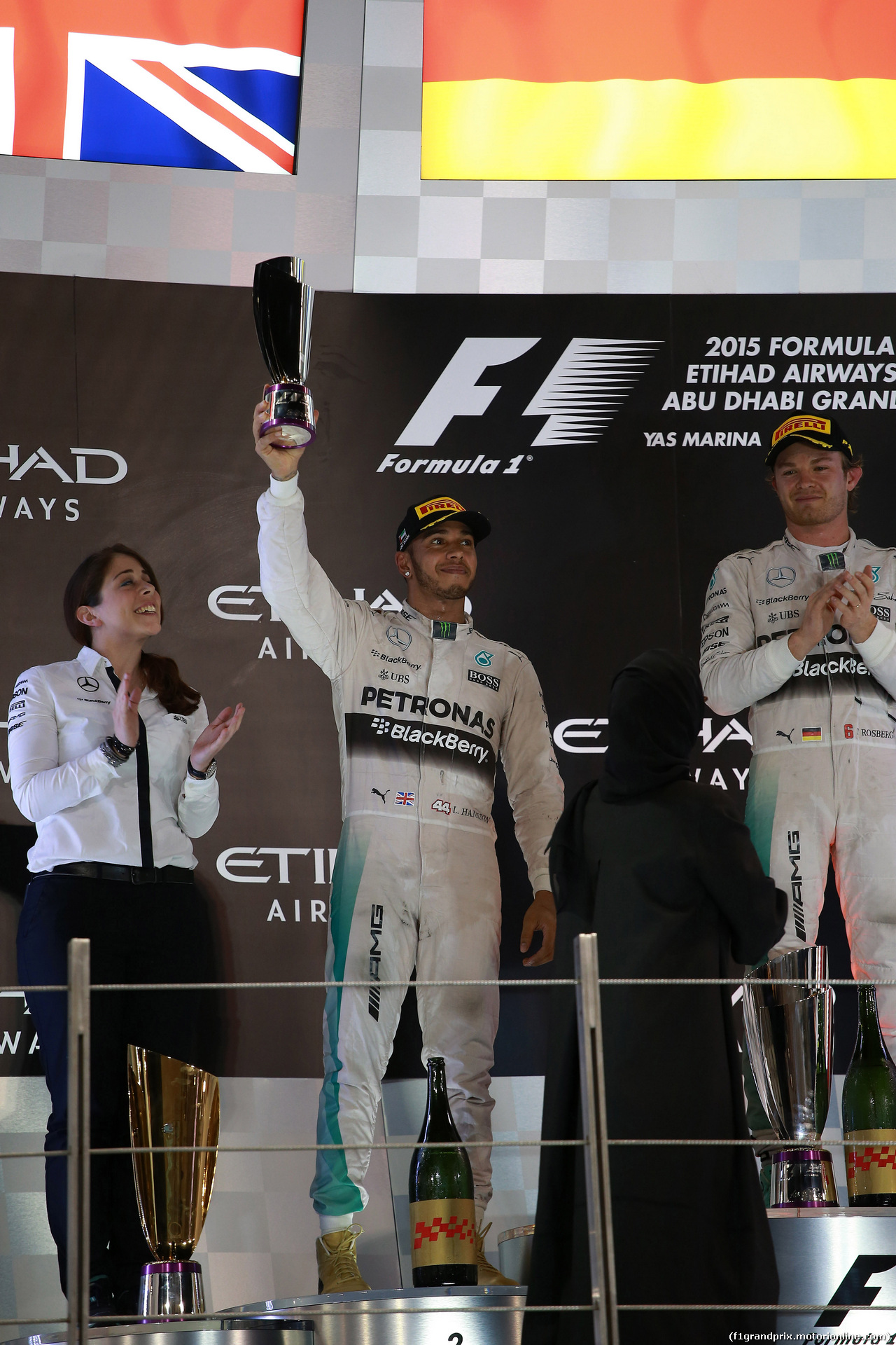 GP ABU DHABI, 29.11.2015 - Gara, secondo Lewis Hamilton (GBR) Mercedes AMG F1 W06