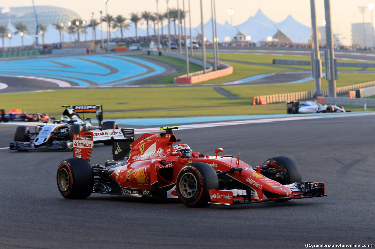 GP ABU DHABI, 29.11.2015 - Gara, Kimi Raikkonen (FIN) Ferrari SF15-T