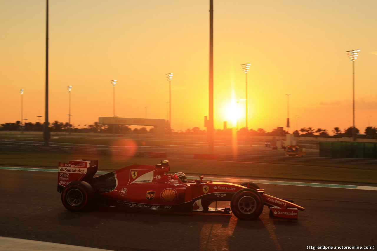 GP ABU DHABI, 29.11.2015 - Gara, Kimi Raikkonen (FIN) Ferrari SF15-T