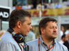 GP ABU DHABI, 29.11.2015 - Gara, Mario Isola (ITA), Sporting Director Pirelli  e Johnny Herbert (GBR), CHEVROLET Lumina CR8, Motorzone Gara Car