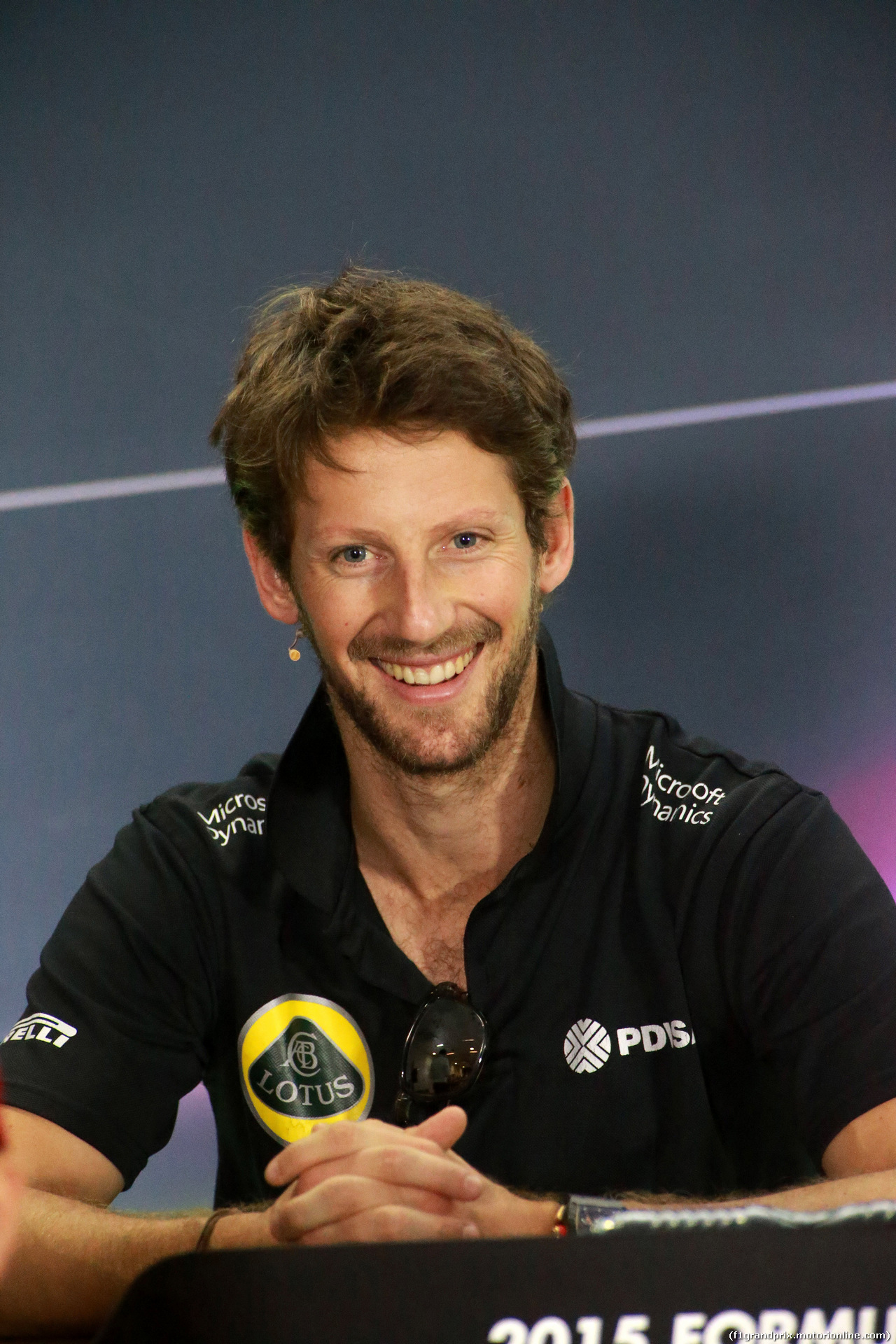 GP ABU DHABI, 26.11.2015 - Conferenza Stampa, Romain Grosjean (FRA) Lotus F1 Team E23