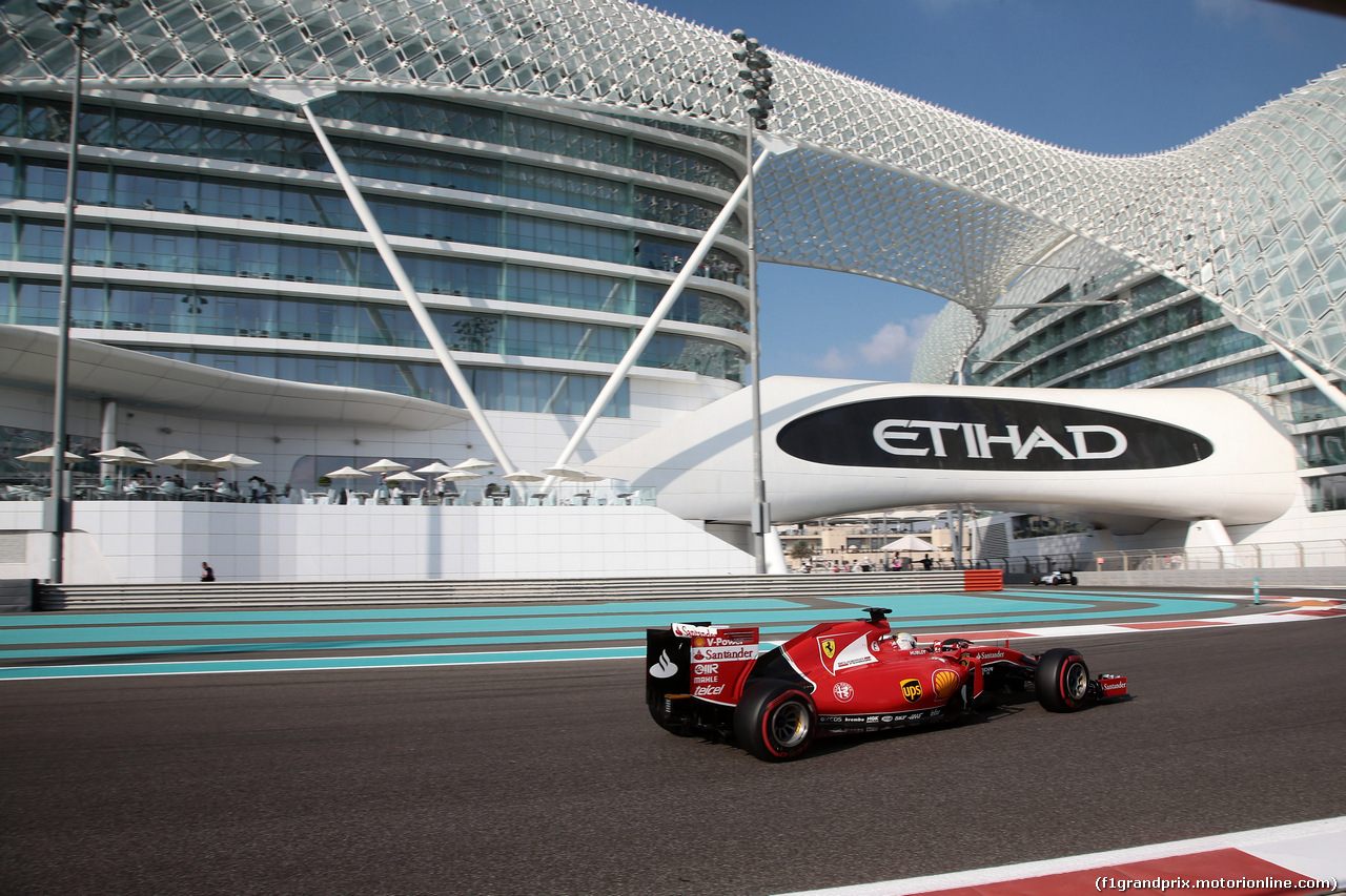 GP ABU DHABI, 28.11.2015 - Prove Libere 3, Sebastian Vettel (GER) Ferrari SF15-T
