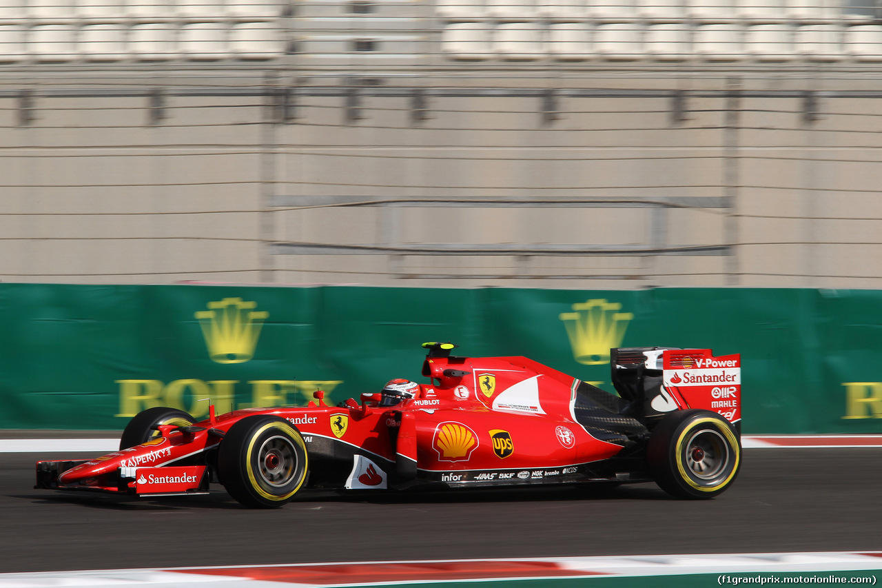 GP ABU DHABI, 28.11.2015 - Prove Libere 3, Kimi Raikkonen (FIN) Ferrari SF15-T