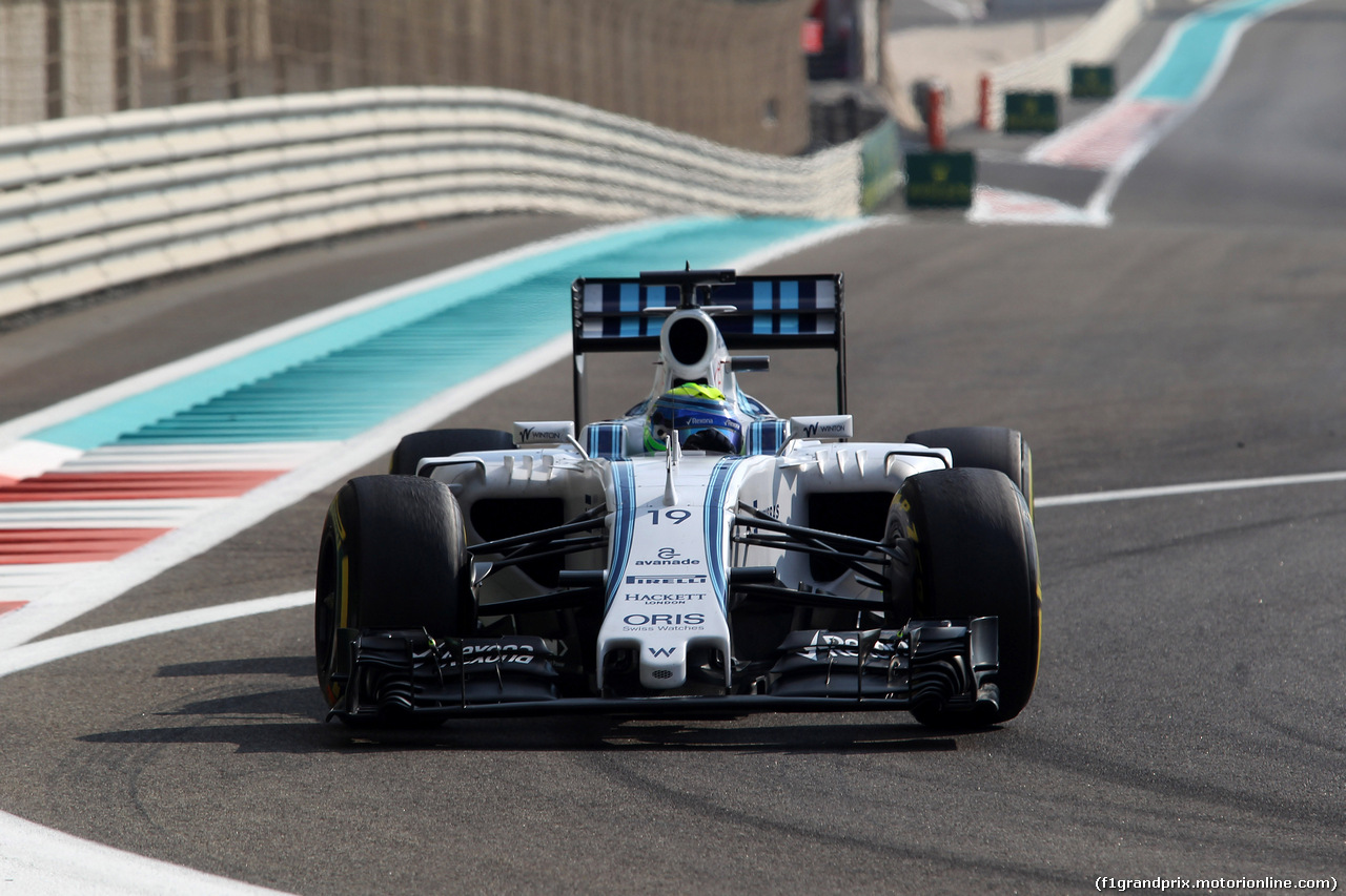 GP ABU DHABI, 28.11.2015 - Prove Libere 3, Felipe Massa (BRA) Williams F1 Team FW37