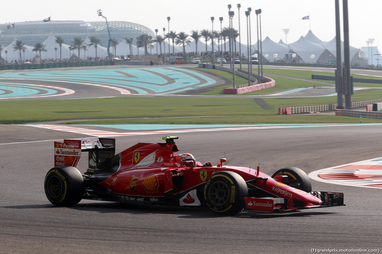 GP ABU DHABI, 28.11.2015 - Prove Libere 3, Kimi Raikkonen (FIN) Ferrari SF15-T