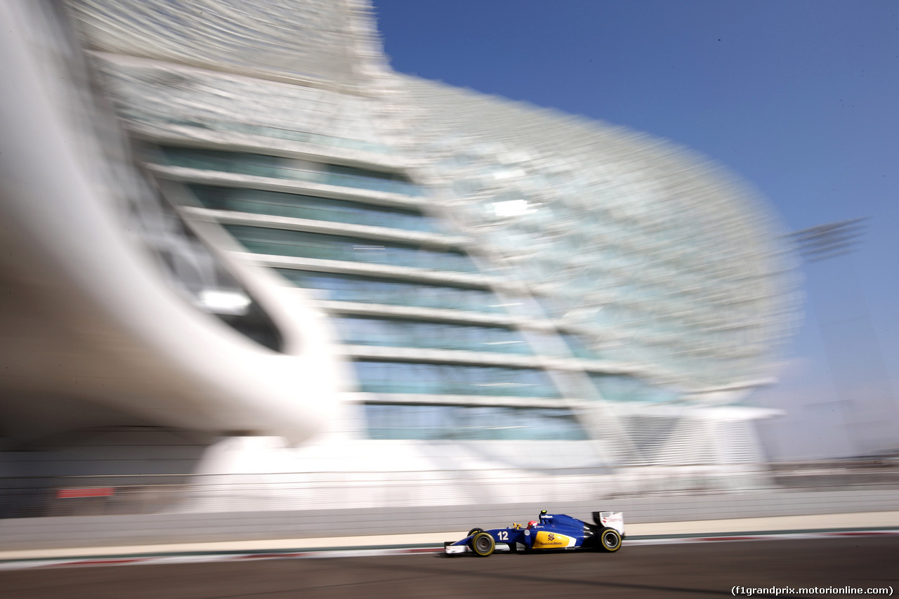 GP ABU DHABI, 28.11.2015 - Prove Libere 3, Felipe Nasr (BRA) Sauber C34