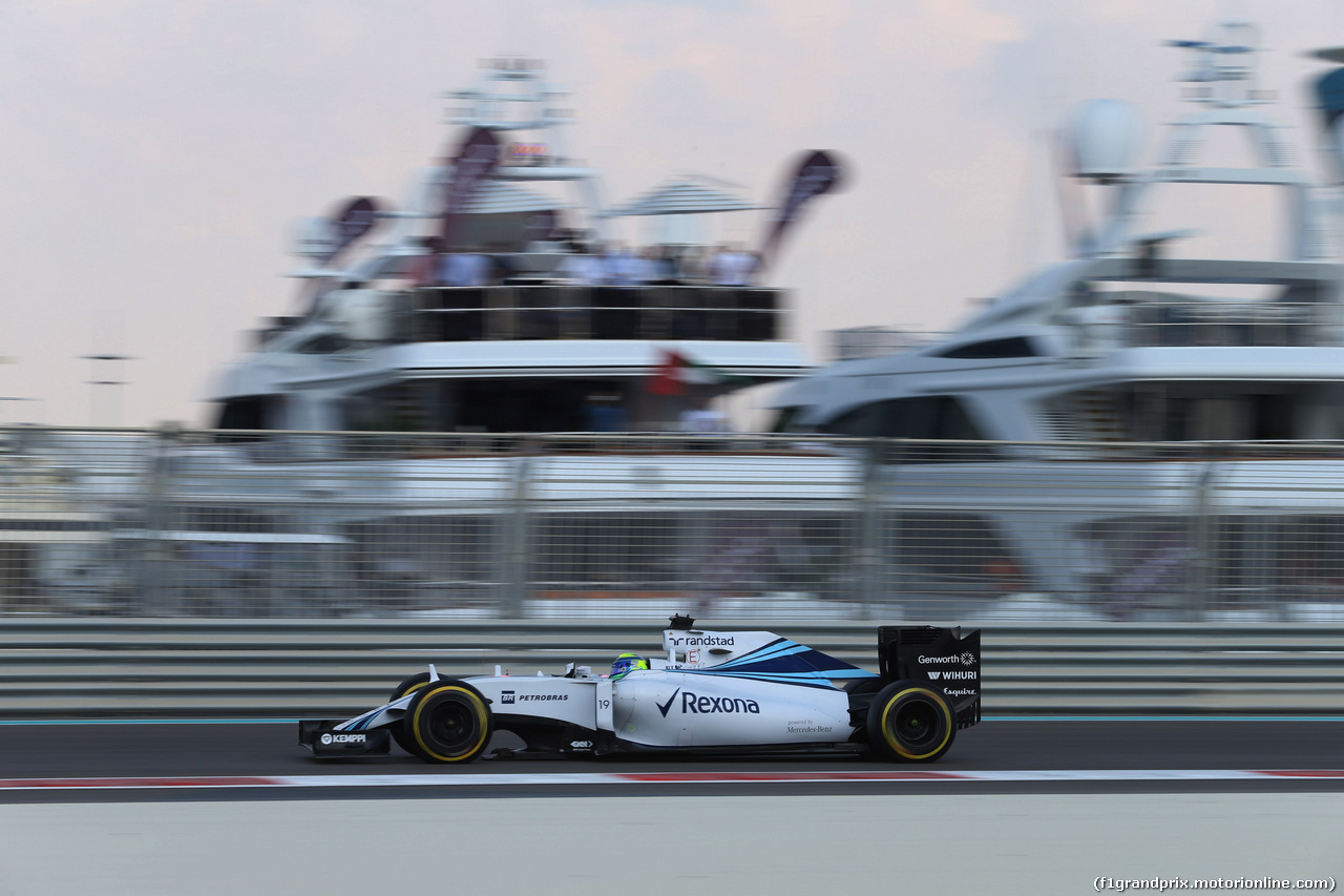 GP ABU DHABI, 28.11.2015 - Prove Libere 3, Felipe Massa (BRA) Williams F1 Team FW37