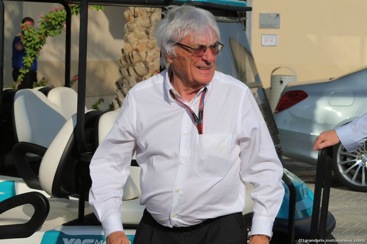 GP ABU DHABI, 28.11.2015 - Prove Libere 3, Bernie Ecclestone (GBR), President e CEO of FOM