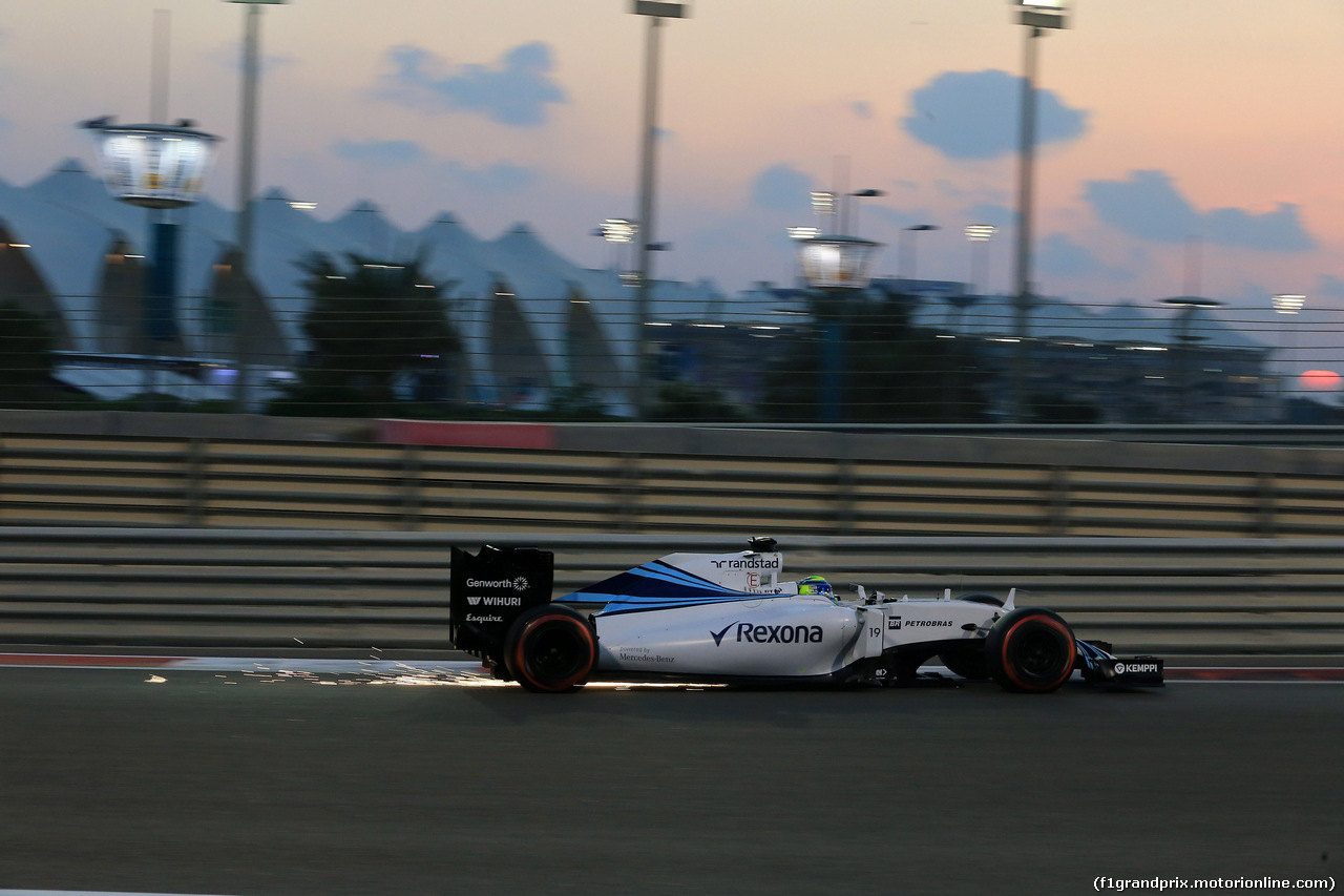 GP ABU DHABI, 28.11.2015 - Qualifiche, Felipe Massa (BRA) Williams F1 Team FW37