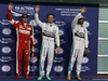 GP ABU DHABI, 28.11.2015 - Qualifiche, terzo Kimi Raikkonen (FIN) Ferrari SF15-T, Nico Rosberg (GER) Mercedes AMG F1 W06 pole position e secondo Lewis Hamilton (GBR) Mercedes AMG F1 W06