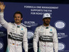 GP ABU DHABI, 28.11.2015 - Qualifiche, Nico Rosberg (GER) Mercedes AMG F1 W06 pole position e secondo Lewis Hamilton (GBR) Mercedes AMG F1 W06