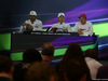 GP ABU DHABI, 28.11.2015 - Qualifiche, Conferenza Stampa, Lewis Hamilton (GBR) Mercedes AMG F1 W06, Nico Rosberg (GER) Mercedes AMG F1 W06 e Kimi Raikkonen (FIN) Ferrari SF15-T