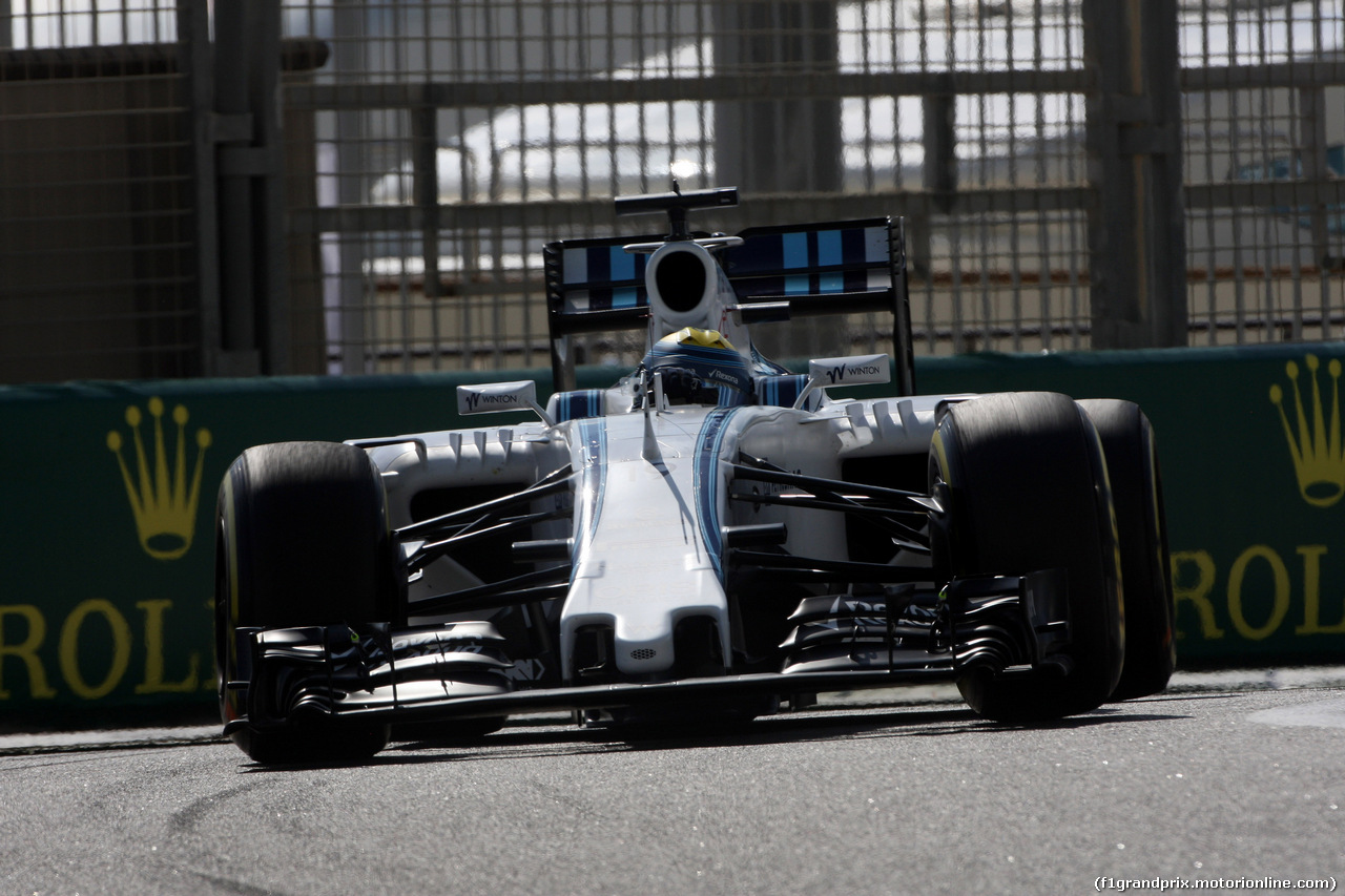 GP ABU DHABI, 27.11.2015 - Prove Libere 1, Felipe Massa (BRA) Williams F1 Team FW37