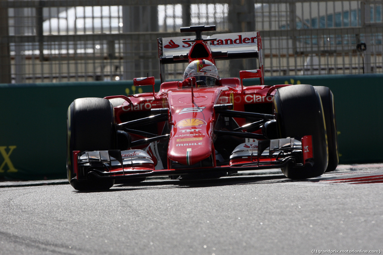 GP ABU DHABI, 27.11.2015 - Prove Libere 1, Sebastian Vettel (GER) Ferrari SF15-T