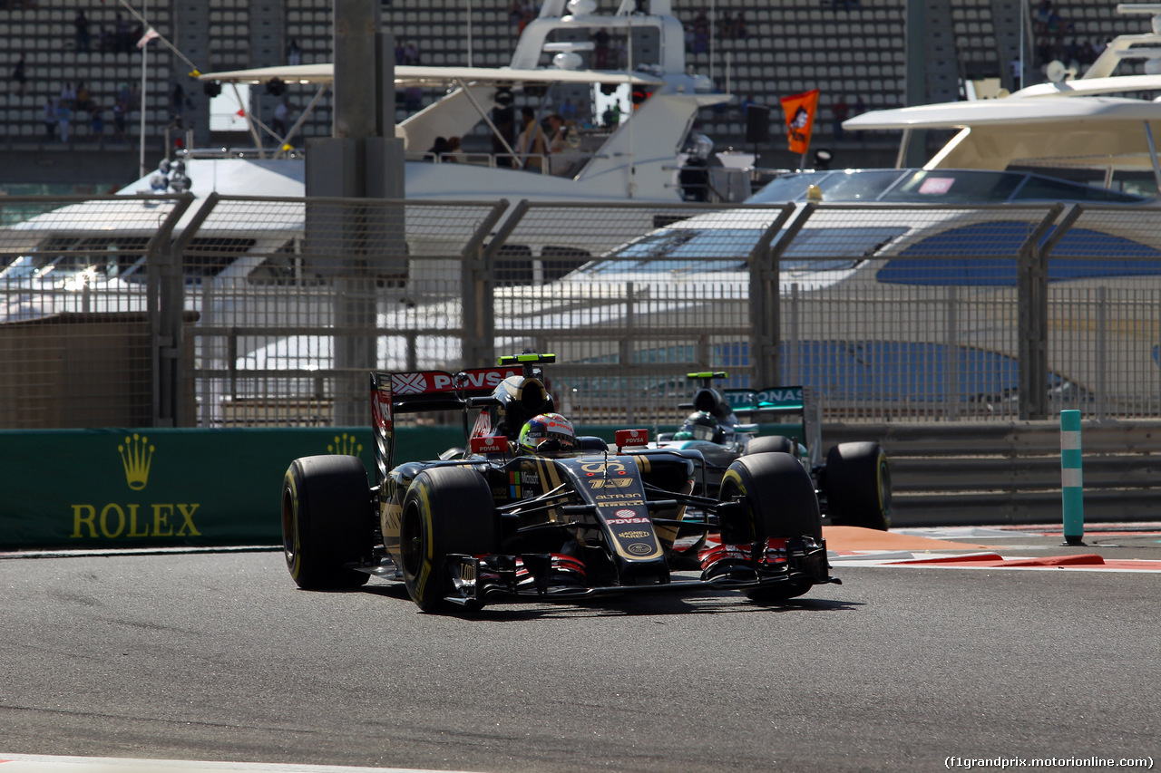 GP ABU DHABI, 27.11.2015 - Prove Libere 1, Pastor Maldonado (VEN) Lotus F1 Team E23