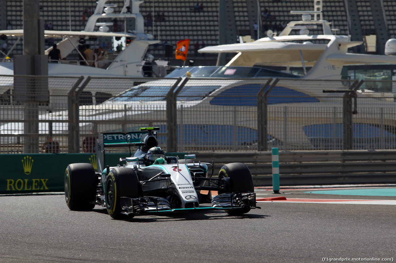 GP ABU DHABI, 27.11.2015 - Prove Libere 1, Nico Rosberg (GER) Mercedes AMG F1 W06