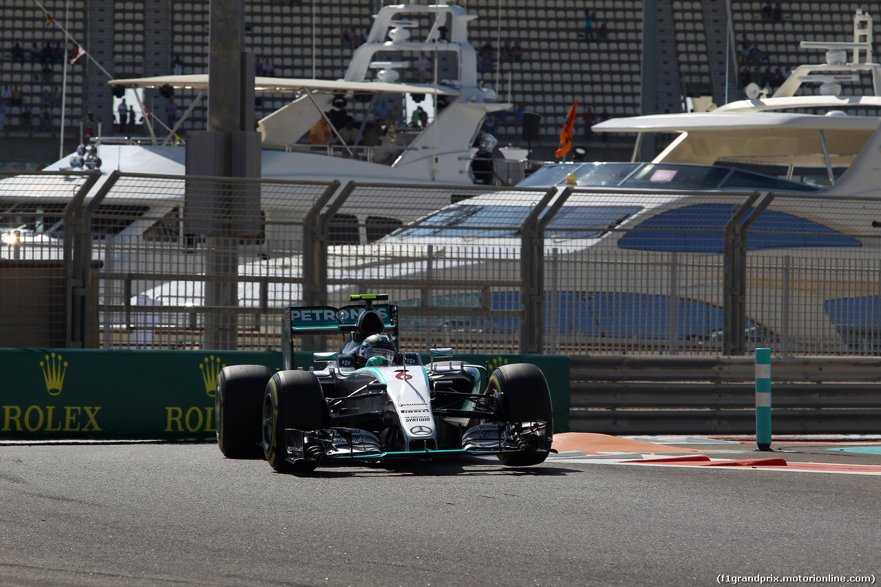 GP ABU DHABI, 27.11.2015 - Prove Libere 1, Nico Rosberg (GER) Mercedes AMG F1 W06