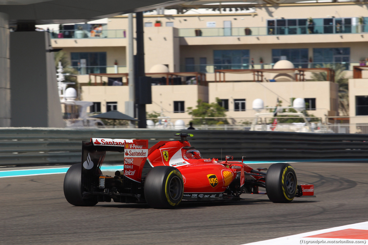 GP ABU DHABI, 27.11.2015 - Prove Libere 1, Kimi Raikkonen (FIN) Ferrari SF15-T