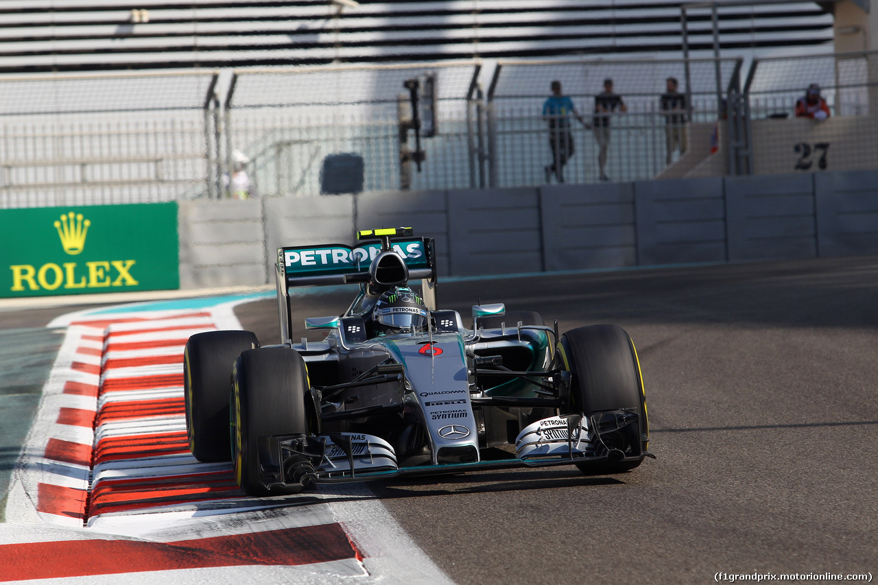 GP ABU DHABI, 27.11.2015 - Prove Libere 1, Nico Rosberg (GER) Mercedes AMG F1 W06