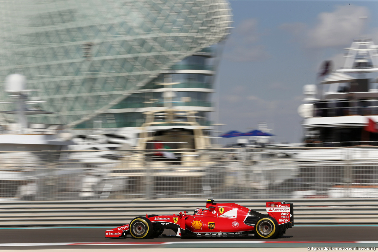 GP ABU DHABI, 27.11.2015 - Prove Libere 1, Kimi Raikkonen (FIN) Ferrari SF15-T